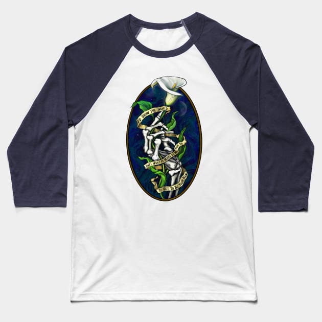 Everlasting Lily Baseball T-Shirt by Dowling Art & Design